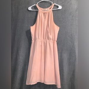 Guess midi dress size L. color light pinkish peach